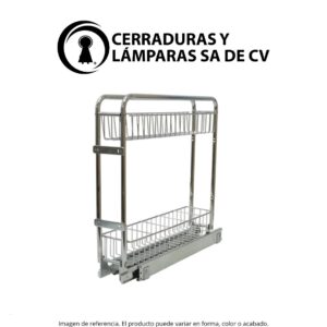 Botellero extraible cromado CERRAJES 1201-041