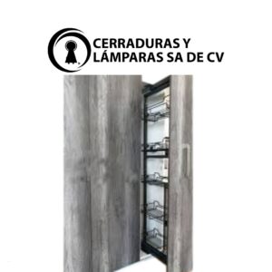 Alacena extaible para despensa grafito CERRAJES 1201-364